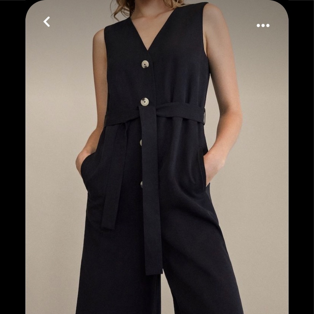 Massimo Dutti wide leg jumpsuit size 2
